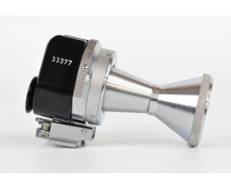 Leitz VIOOH variable viewfinder with TUVOO 28mm adaptor to front