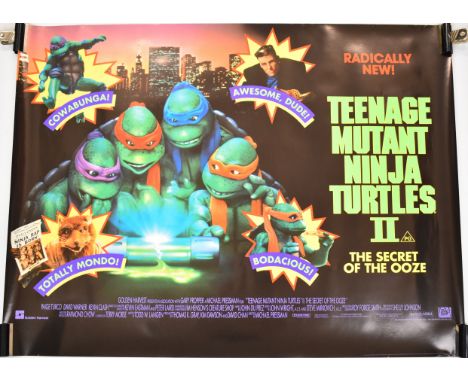 Teenage Mutant Ninja Turtles II: The Secret of the Ooze (1991) British quad film poster, 76 x 101cm, rolled.