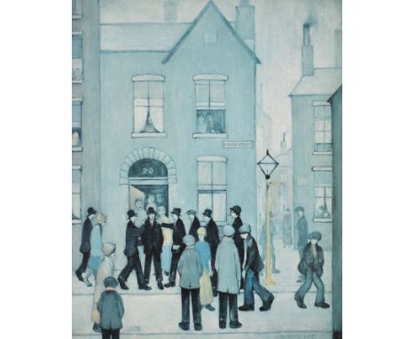 L.S. Lowry 'The Arrest' a limited edition 130/850&nbsp;print of the 1927 painting by The Cavendish Press 1979, 60 x 44cm