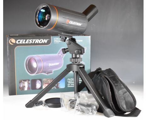 Celestron C70 Mini Mak spotting scope, in original box, together with a Hama tripod