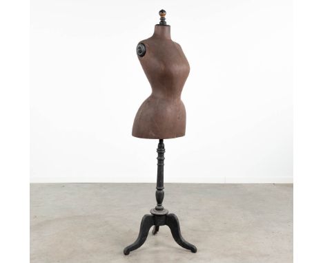 An antique mannequin with wasp waist. Circa 1900.  Dimensions: (H:157 cm)