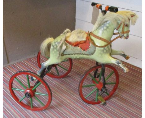 VINTAGE CHILDS TRICYCLE, in the French style, 70cm H. (with faults)