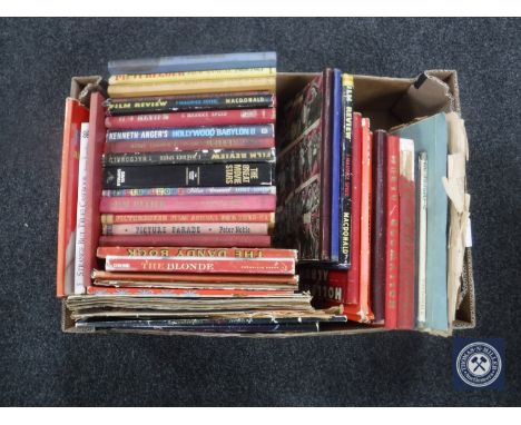 A box of 20th century books and annuals : The Dandy, Film review, Hollywood etc 