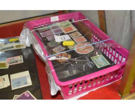 A tray of mainly GB stamps, covers and post-cards - some being from Norfolk