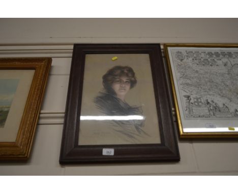 An Edwardian portrait print 