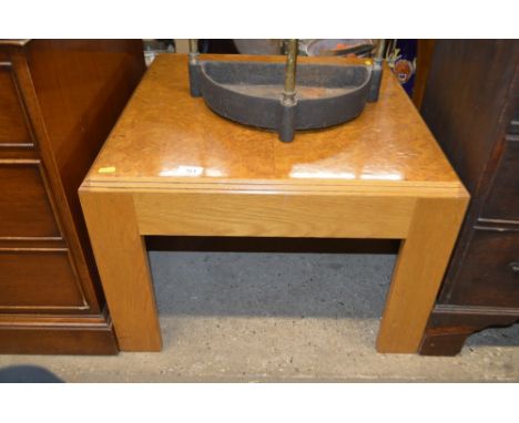 A light oak coffee table