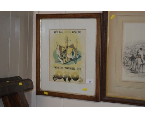 A framed and glazed Oxo print 