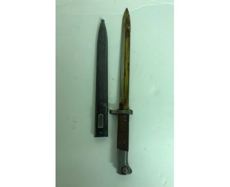 A Czech V224 bayonet and scabbard