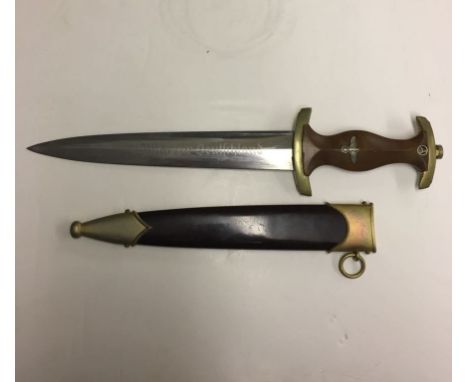 SA Dress Dagger by F W Holler mark with thermometer, RZM  M7/33