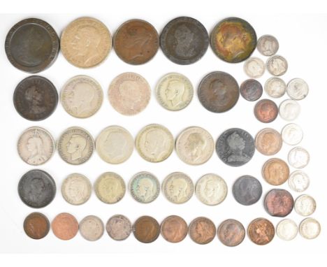 Elizabeth I, Georgian, Victorian and later British silver coinage comprising 50g pre-1920 and 118g pre-1947 coinage, together