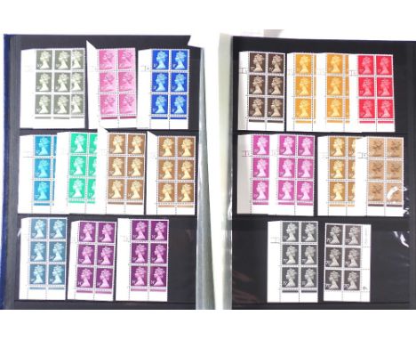 GB: Two stamp stock-books of mainly QEII decimal defin &amp; commem incl mini-sheets 1978 on and cylinder nos with many in bl