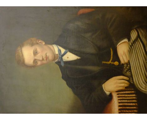 English School (Early 20th century): Portrait of a Seated Gentleman, oil on canvas unsigned 91cm x 66cm