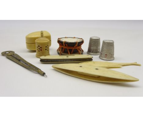 Collection of 9 various needlework tools Condition Report & Further Details Click here for further images, condition, auction