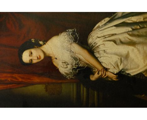 Portrait of a Lady, 20th century print unsigned 90cm x 60cm