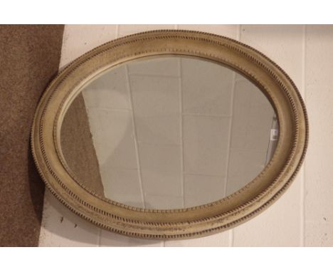Stodard vintage cream oval wall mirror, 77cm x 92cm Condition Report & Further Details Click here for further images, conditi