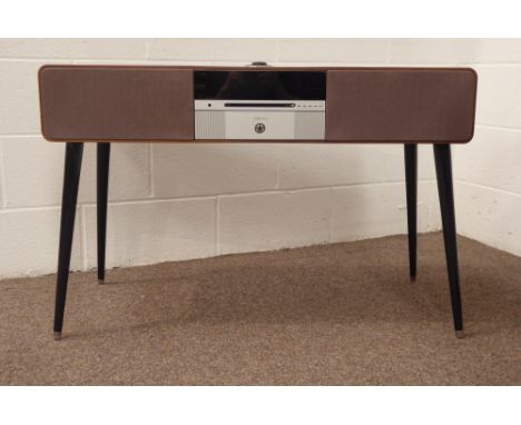 Ruark audio R7 Mark II walnut cased radiogram, specifications including CD player, aux input, DAB/DAB+/FM/internet radio, Wi-