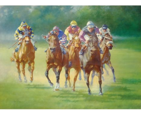 After Peter Cowling (British 1955-): The Final Furlong, limited edition colour print no. 251/500 signed and numbered in penci