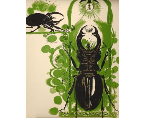 Graham Sutherland (British 1903-1980): Beetles, limited edition lithograph from 'The Bestiary' series, signed and numbered 60