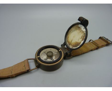 A wrist-compass, marked No.10730/B 