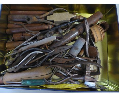 Jewellers' and watchmakers' tools, etc. 