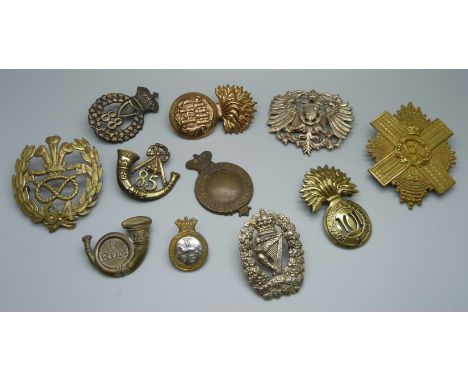 Victorian British Army cap badges 