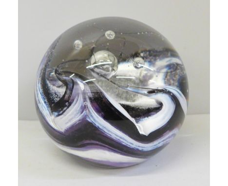 A limited edition large Caithness 'Magnum' paperweight, scratched 