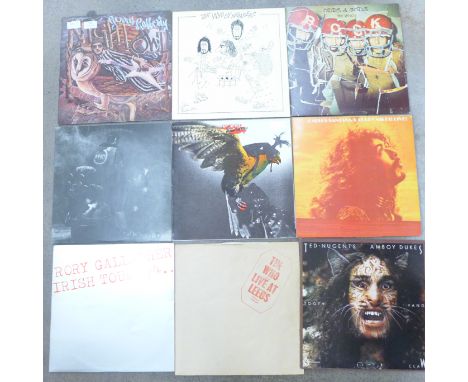 The Who, Deep Purple, Judas Priest, Budgie, Santana, Cream, Led Zeppelin, Eric Clapton, Black Sabbath and other rock LP recor