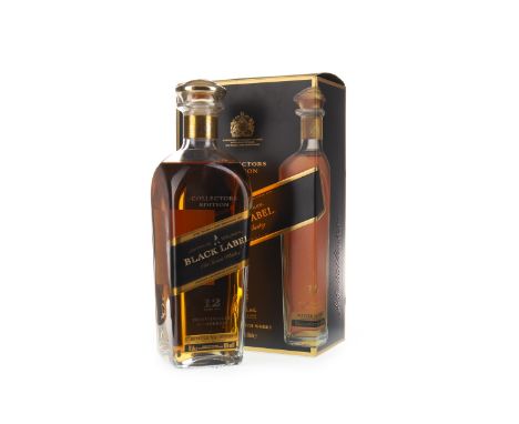JOHNNIE WALKER BLACK LABEL COLLECTORS EDITION AGED 12 YEARS Blended Scotch Whisky Bottle no. 33408. 70cl, 40% volume, in cart
