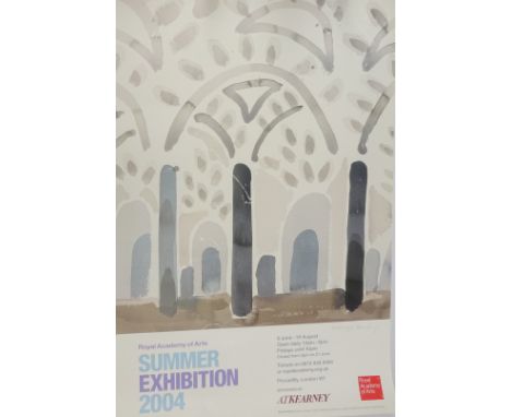 David Hockney (British 1937-): 'Andalucia. Mosque, Codova detail', original lithograph exhibition poster 'Royal Academy of Ar