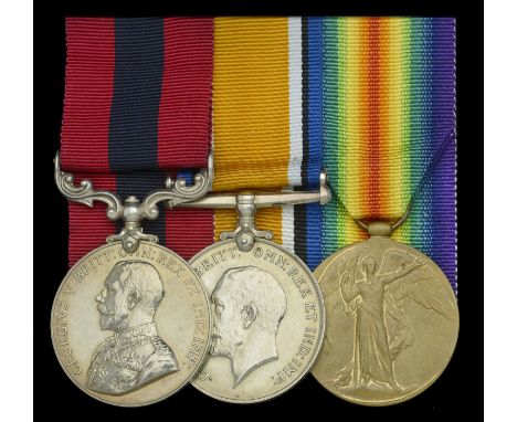 A Great War ‘Capture of St Pierre Divion’ November 1916 D.C.M. group of three awarded to Sergeant E. Freeman, 16th (Service) 