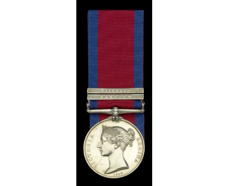 Military General Service 1793-1814, 2 clasps, Sahagun, Vittoria (J. Thompson, Serjeant, 15th Hussars.) minor edge bruising an