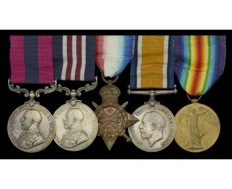 A Great War Western Front January 1917 D.C.M. and Passchendaele ‘Tunnel Trench’ M.M. group of five awarded to Acting Corporal