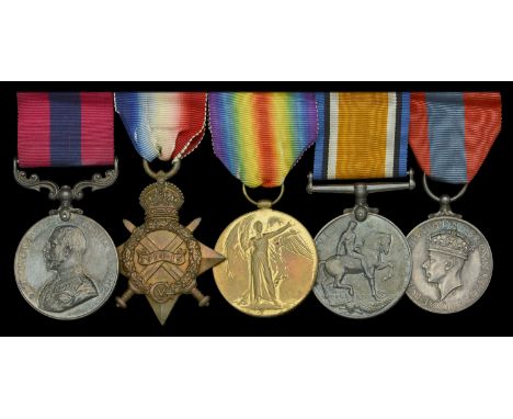 A Great War Western Front D.C.M. group of five awarded to Sergeant G. R. Collings, 24th Divisional Signal Company, Royal Engi