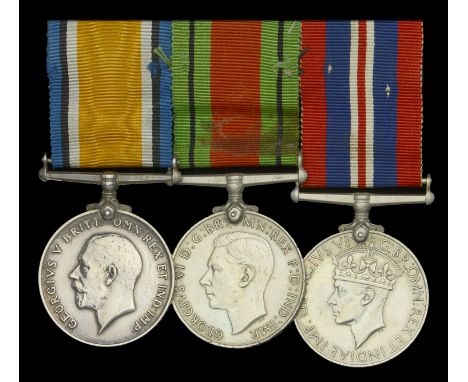 Three: The Reverend F. Cosgrove, Royal Army Chaplains’ Department, late Royal West Surrey Regiment  British War Medal 1914-20