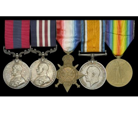 A fine Great War ‘Western Front’ D.C.M., M.M. group of five awarded to Company Sergeant-Major E. A. Smith, 4th (Militia) Batt