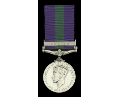 General Service 1918-62, 1 clasp, Malaya, G.VI.R. (Capt. W. R. H. Elliott. R.E.M.E.) good very fine £80-£100  ---  William Ri