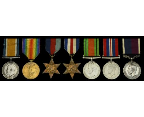 Seven: Stoker First Class J. D. Hall, Royal Navy, later Sergeant, Royal Air Force  British War and Victory Medals (K.51303 J.