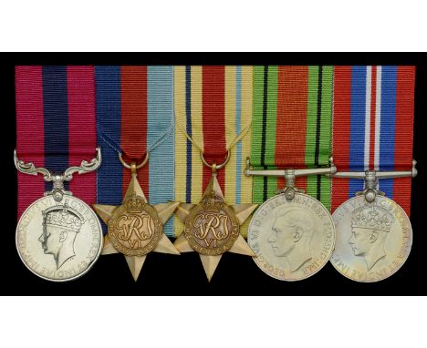 A very rare Second War ‘Madagascar Operations’ D.C.M. group of five awarded to Corporal H. Lyle, Royal Scots Fusiliers, who s