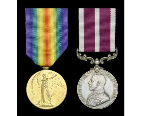 A Great War ‘French theatre’ M.S.M. pair awarded to Sergeant H. D. Crichett, 2nd Battalion (Eastern Ontario Regiment), Canadi