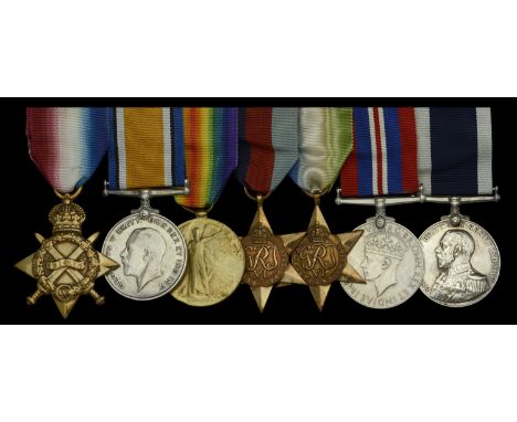 Seven: Stoker Petty Officer J. Walker, Royal Navy  1914-15 Star (K.20003, J. Walker. Sto. 1., R.N.); British War and Victory 