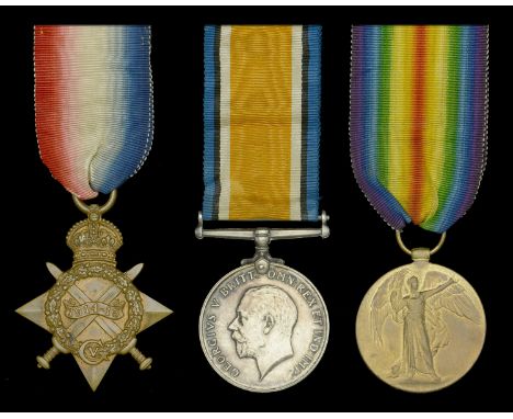 Three: Stoker 1st Class W. Marshall, Royal Canadian Navy  1914-15 Star (W. Marshall, Sto. 1. H.M.C.S. Niobe.); British War an