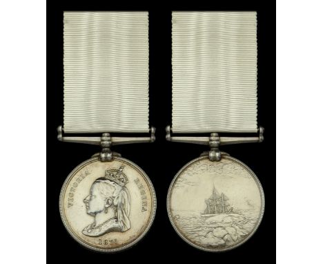 Arctic Medal 1875-76 (V. Domines. Cook. 1. Cl. H.M.S. Alert.) light marks, otherwise good very fine and scarce £5,000-£7,000 