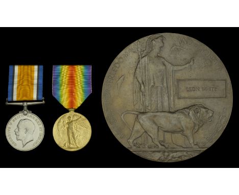 Pair: Private L. White, Royal Fusiliers, late Royal West Kent Regiment, who was killed in action on the Western Front on 23 A