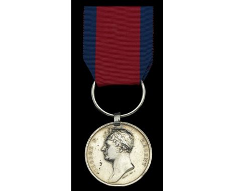Waterloo 1815 (R. Richardson, Driver, Royal Horse Artillery.) fitted with replacement steel clip and ring suspension, edge br