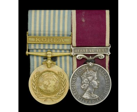 Pair: Warrant Officer Class II A. H. Adsley, Royal Tank Regiment  U.N. Korea 1950-54, unnamed as issued; Army L.S. & G.C., E.