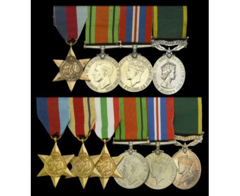 Six: Craftsman H. L. Walker, Royal Electrical and Mechanical Engineers 1939-45 Star; Africa Star; Italy Star; Defence and War