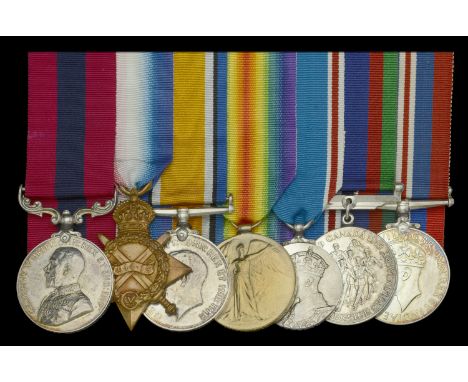 A Great War 1915 ‘Battle of Festubert’ D.C.M. group of seven awarded to Captain H. T. Cameron, Canadian Army Medical Corps  D