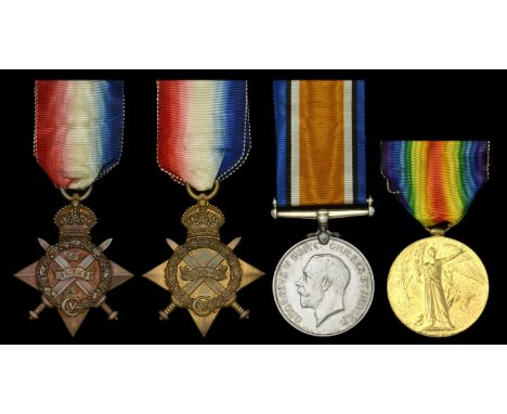 Pair: Private J. K. Ralston, Scottish Rifles 1914-15 Star (8583 Pte. J. K. Ralston. Sco: Rif:); Victory Medal 1914-19 (8583 P