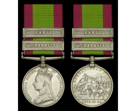 The Second Afghan War medal to Colour-Sergeant John Yule, 72nd (Seaforth) Highlanders, mentioned in Lord Roberts’ despatch fo