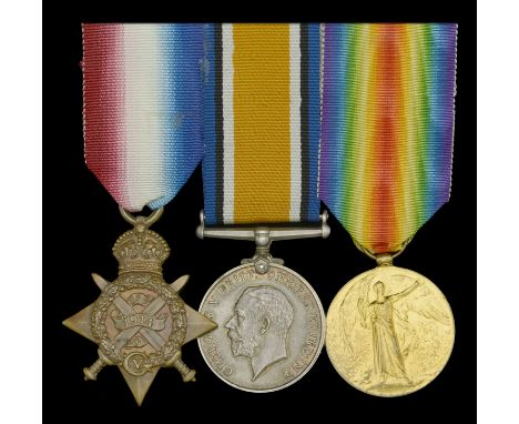 Three: Drummer A. A. Copping, Grenadier Guards, who was killed in action at the Battle of Aisne, between 14-16 September 1914